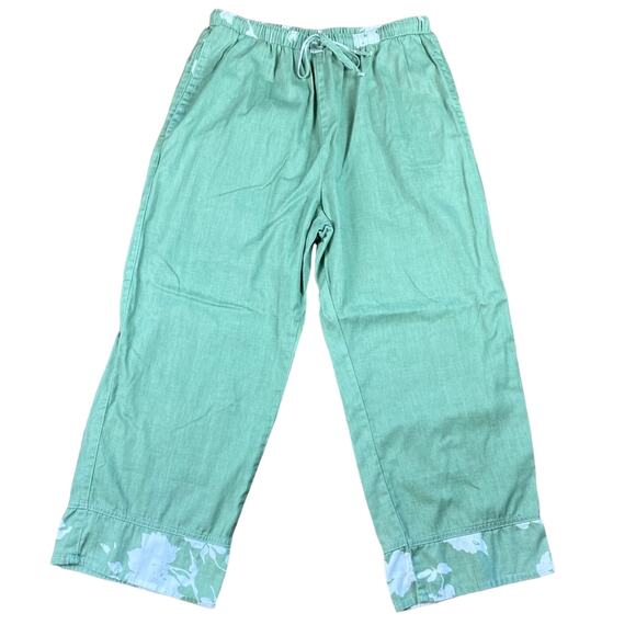 Orvis Cotton Crop High Waist Pants Sage Green 10 - Picture 1 of 6
